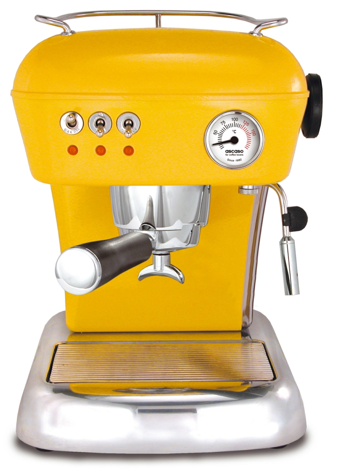 beste espressomaschine test stylische kaffeemaschine in gelb