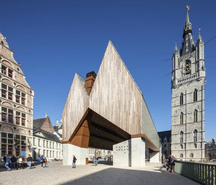 gotik architektur Markthalle Gent revovierung