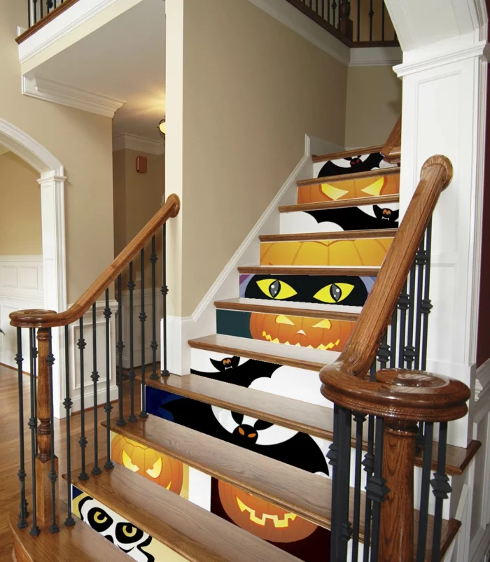 halloween ideen dekoideen treppenstufen dekorieren