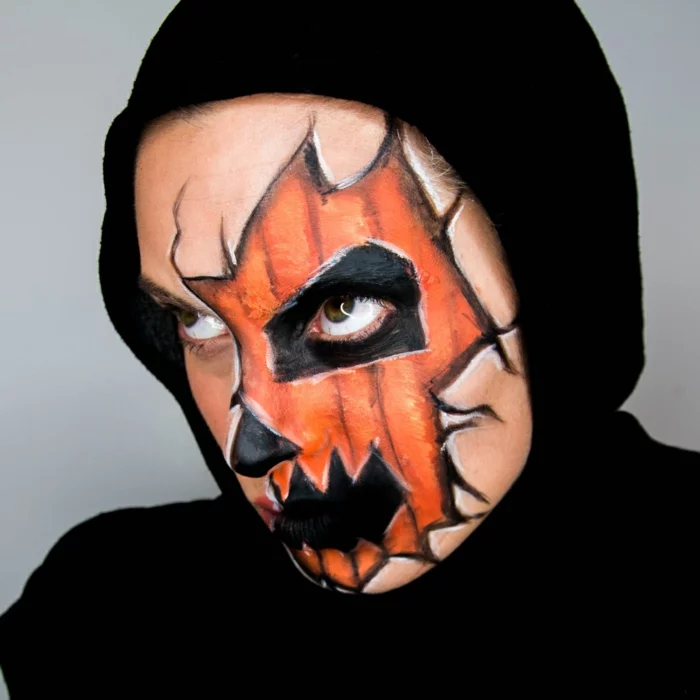 halloween masken Jack O' Lantern make up