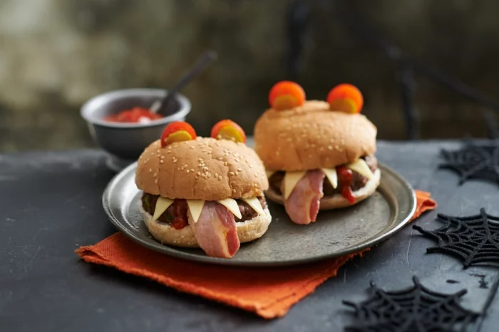 halloween party ideen kinderparty organisieren essen originelle sandwiches