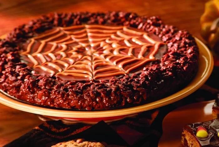 halloween rezepte spinnwebe schokoladenkuchen