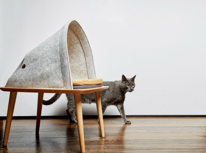 Katzenmöbel von Meyou sind zugleich schicke Wohnaccessoires - Meyou Katzenm%C3%B6bel Katzenbett Design