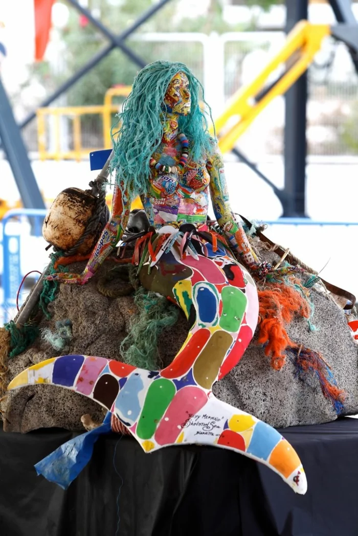 plastik kunst kreativ umweltfreundlich kleine meerjungfrau