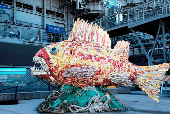 plastik kunst kreative fisch figur