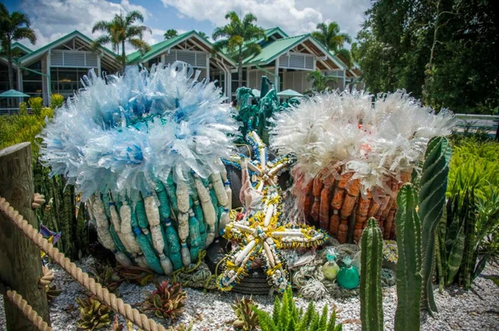 plastik kunst kreative idee korallen kakteen