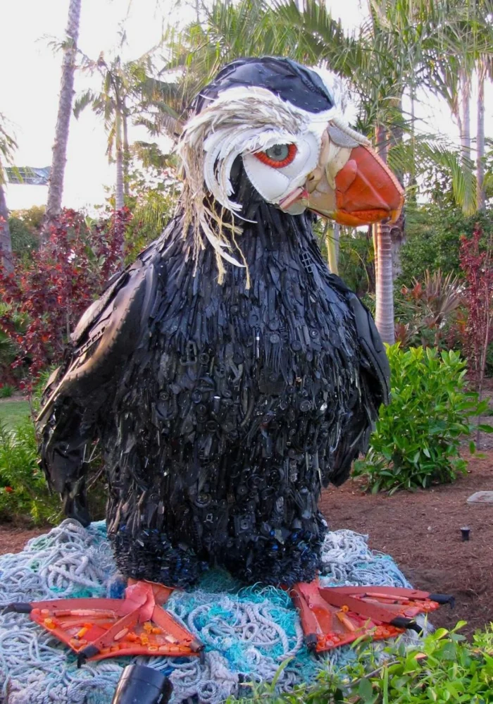 plastik kunst originelle ideen tierfigur vogel