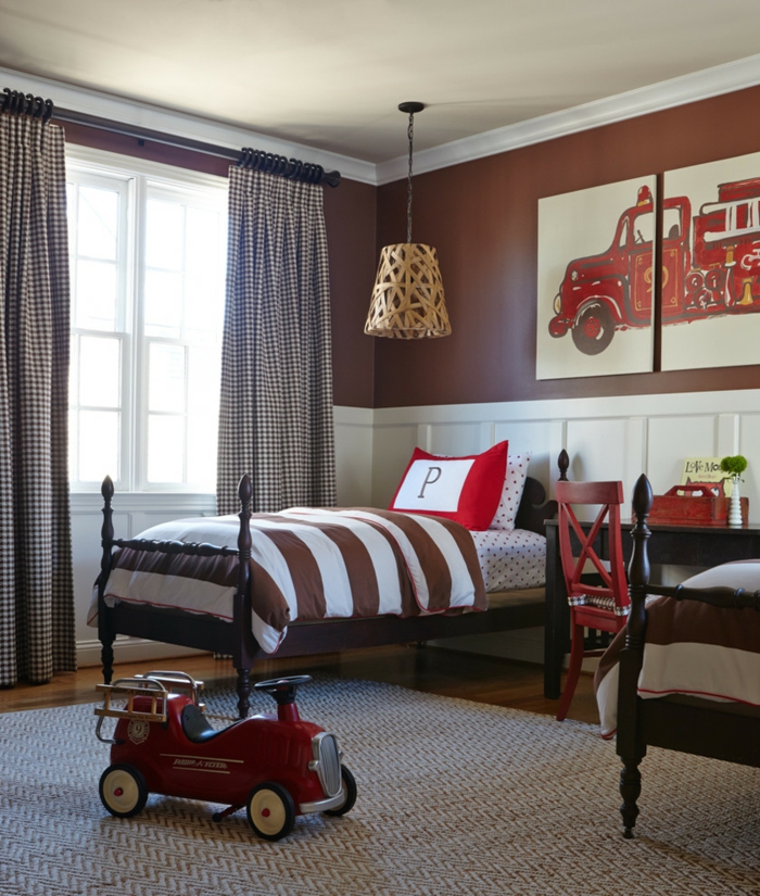 schöne kinderbetten vintage stil doppelzimmer einrichten