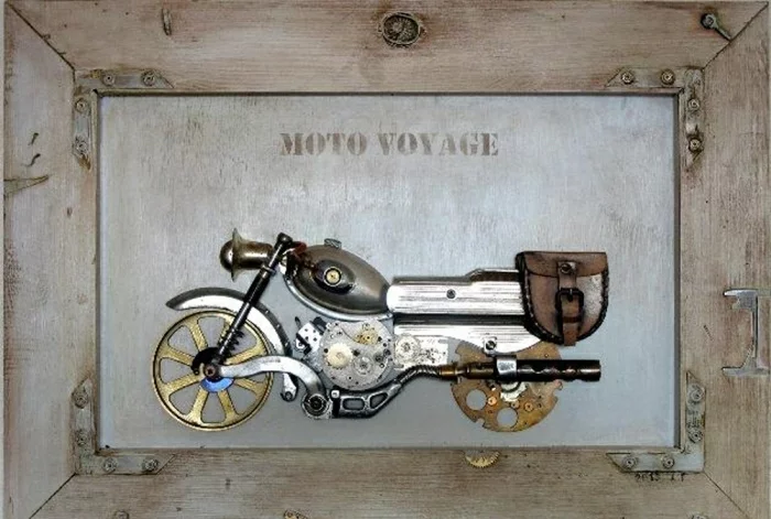 steampunk kunst motorrad kreativ