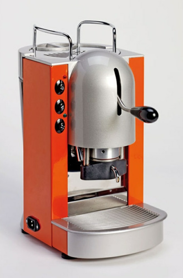 stylische espressomaschine test kaffeemaschine orange