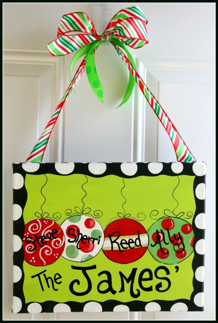 Bastelideen für Weihnachten persönliche Geschenke bunte Einkaufstaschen dekorieren 