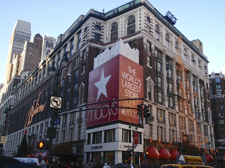 Macy’s Gebäude Weihnachtsshopping New York