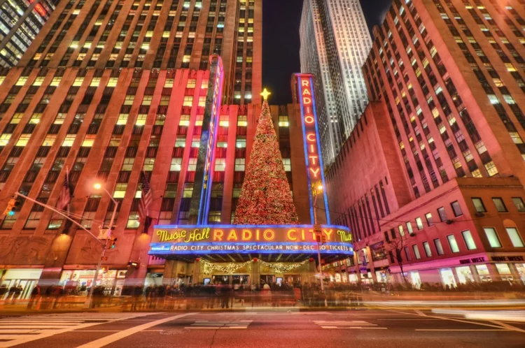 New York Radio City Weihnachten New York