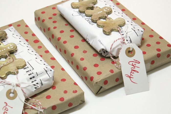 Weihnachtsgeschenke verpacken geschenk verpacken geschenke schön verpacken noten