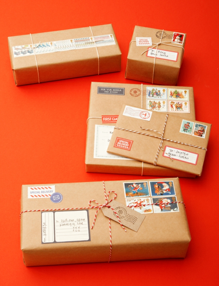 Weihnachtsgeschenke verpacken geschenk verpacken geschenke schön verpacken packpapier
