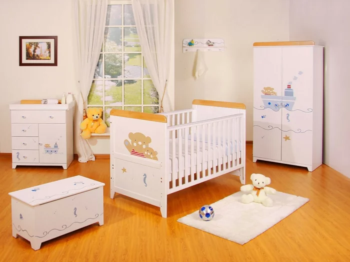 babybetten designs lustige figuren weiße möbel babyzimmer gestalten