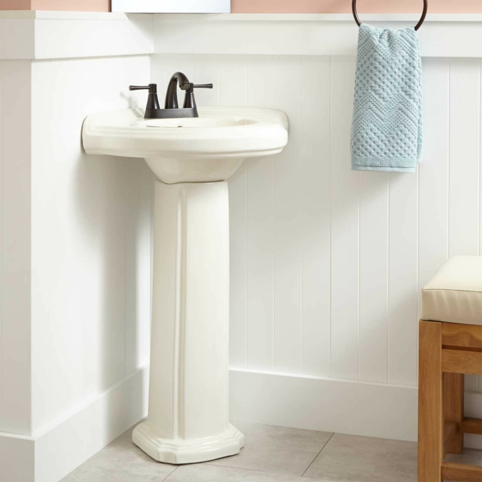 eckwaschbecken weiß weißes badezimmer gestalten badmöbel