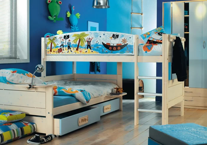 etagenbett design wohnideen kinderzimmer kleines kinderzimmer einrichten