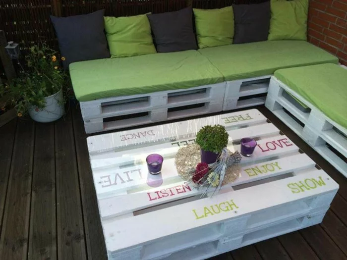 europalette holz paletten möbel couchtisch sofa balkonmöbel terrassengestaltung