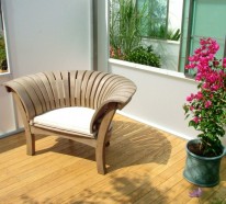 Gartensessel aus Holz und andere Sitzmöbel für den Außenbereich