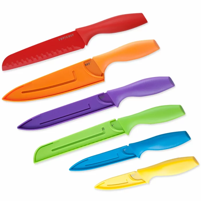 gute Küchen Messer Test verschiedene farben
