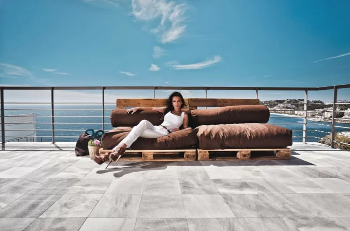 holz paletten möbel diy europalette terrassenmöbel selber bauen