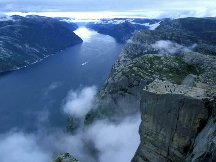 norwegen fjorde wasserfall geiranger eurpa schoenheit
