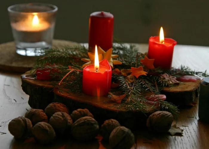 romantisch wohnen diy tischdeko weihnachten advent