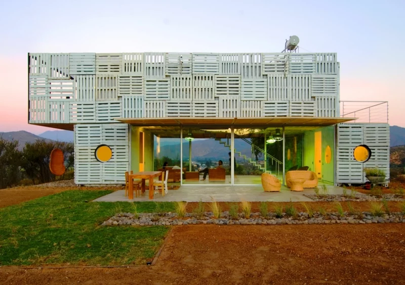Container Architektur bemerkenswerte Containerhäuser Haus aus Paletten bauen