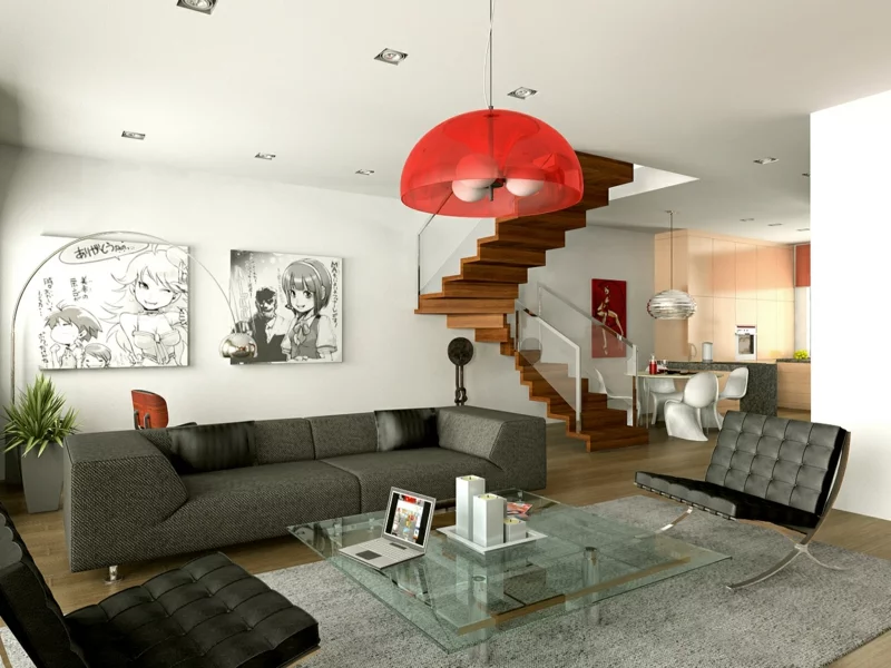 Dekoideen Wohnzimmer einrichten Beispiele Wohnung dekorieren