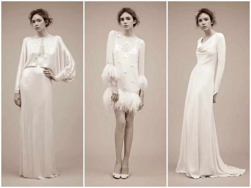 Vintage Kleider 30er Mode Vintage Hochzeitskleider modern