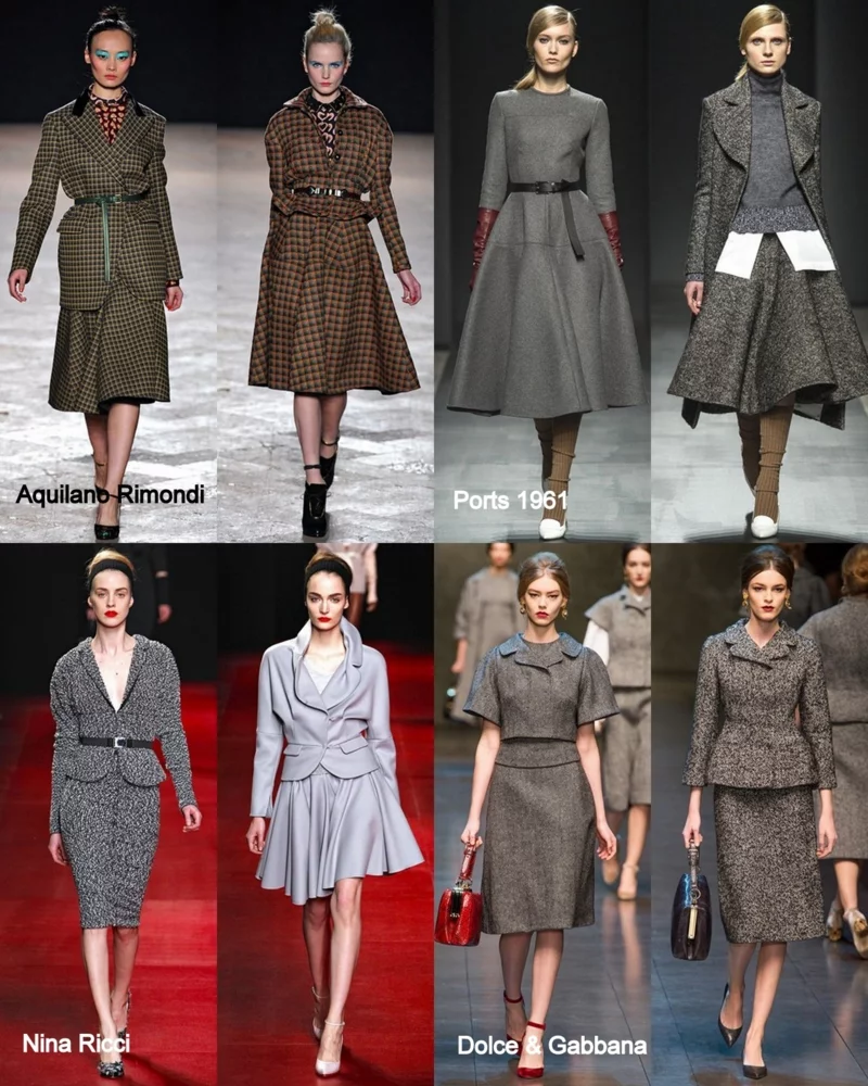 Vintage Kleider 40er Mode Military Style Mode
