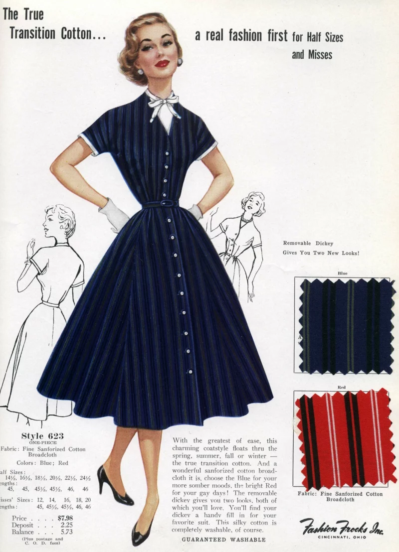 Vintage Kleider 50er Rockabilly Kleid Zeitschrift retro
