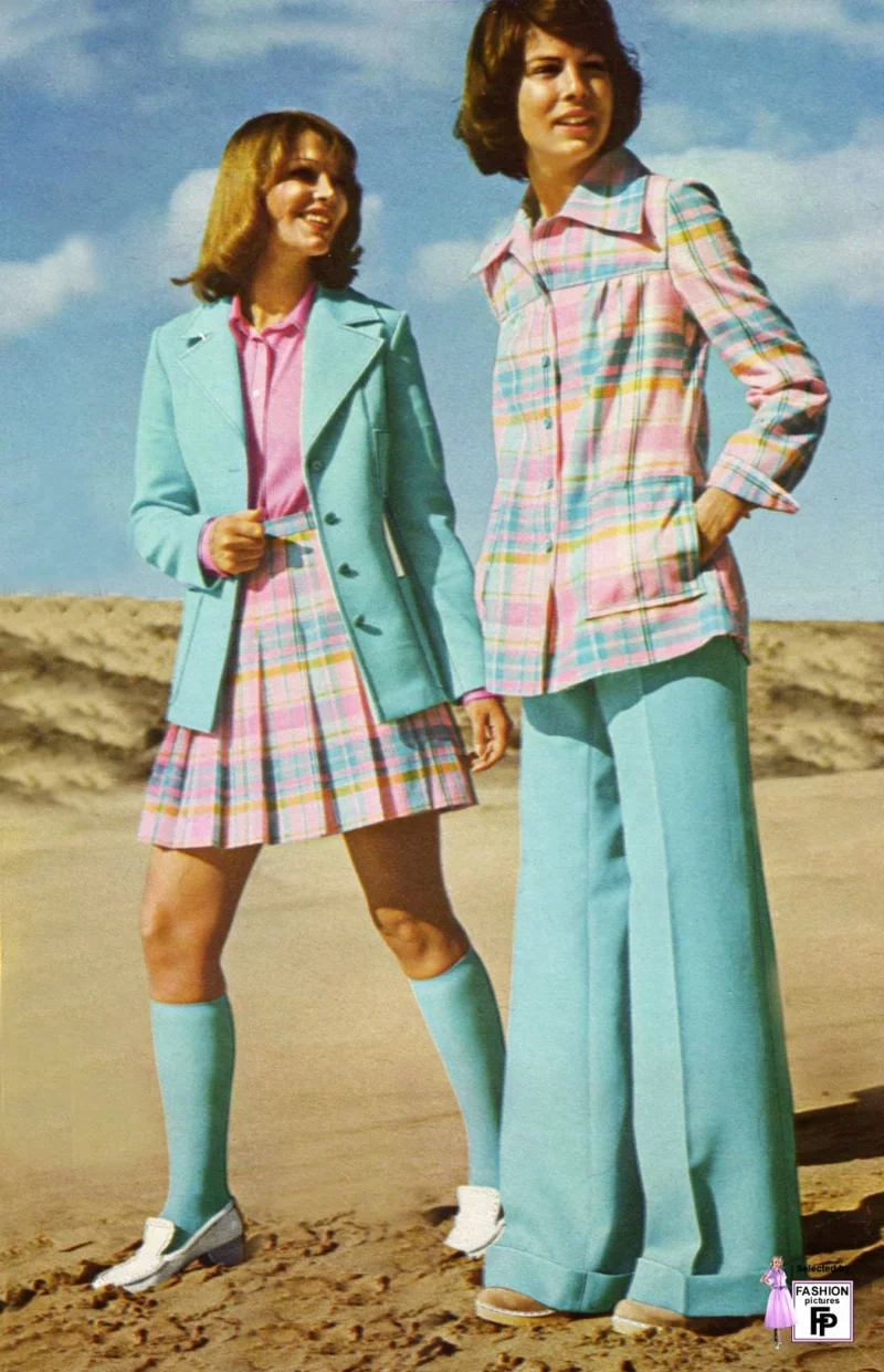 Vintage Mode Damen 70er Jahre Mode