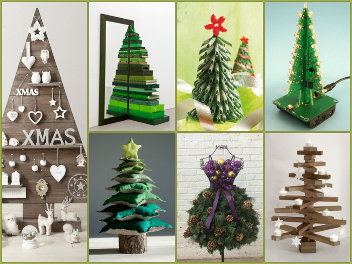 Weihnachtsbasteln Weihnachtsbaum selber basteln DIY Projekte