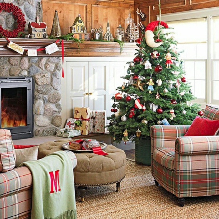 Weihnachtsdekoration selber machen Weihnachtsbaum dekorieren