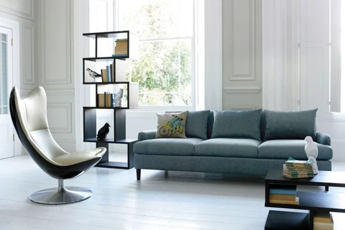 Wohnraumgestaltung Ideen moderne Wohnzimmer Egg Chair