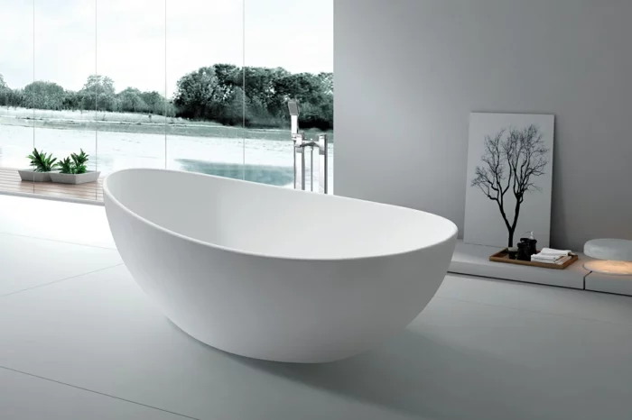 badeinrichtung moderne badewanne fenster panorama
