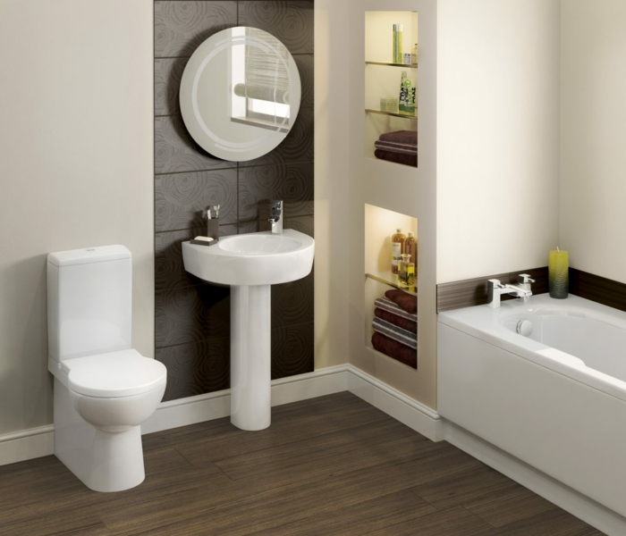 badezimmer gestalten feng shui weiße badmöbel badspiegel