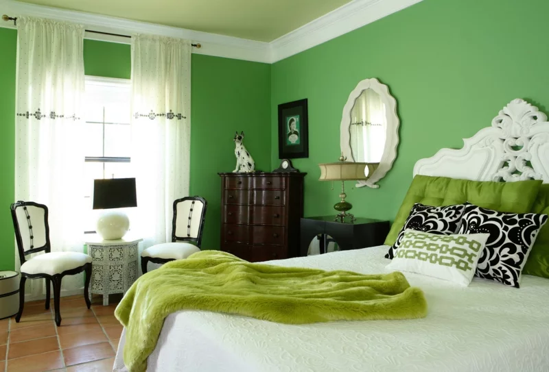beste wandfarbe frisches schlafzimmer wandfarbe grün