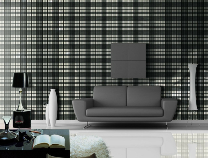 einrichtungsideen wandgestaltung ideen wohnzimmer elegant graues sofa