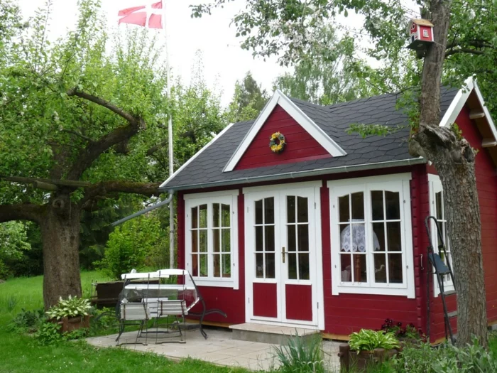 gartenhaus gartengestaltung haus skandinavische architektur