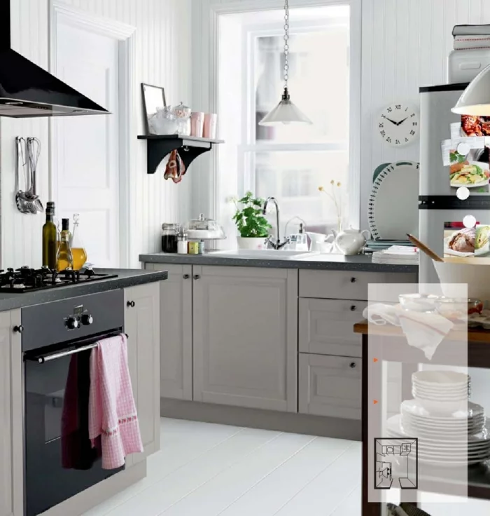ikea küchen modern 2015 hellgraue farbe unterschränke küchenschränke