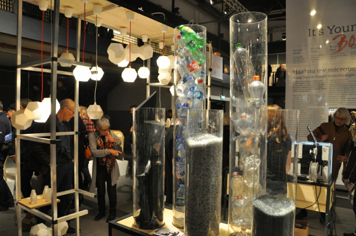 trends möbel dutsch design week geometrische lampenschirme plastikflaschen deko