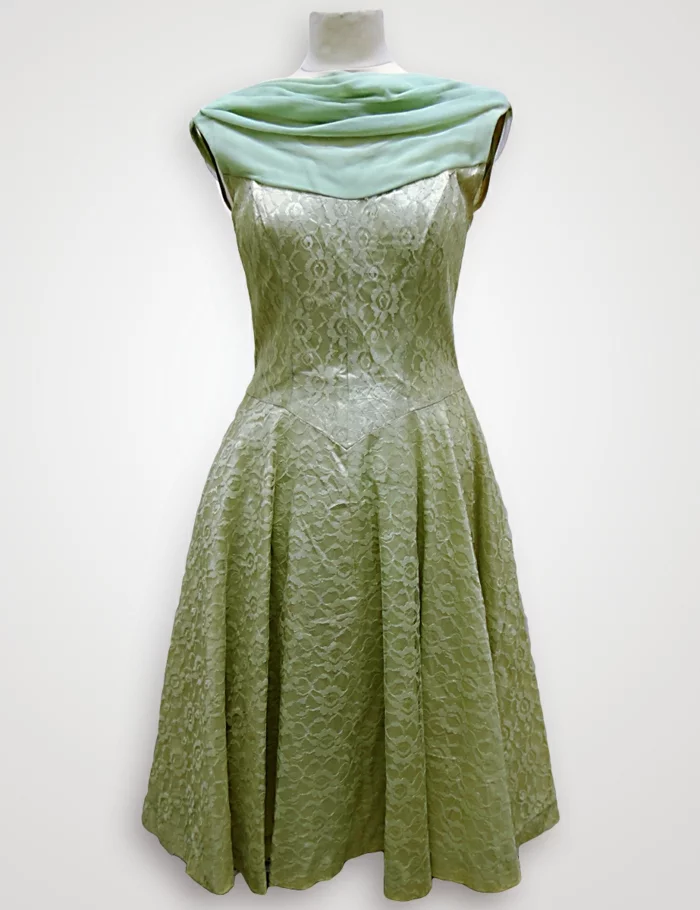 vintage kleider grünes kleid 50er vintage mode
