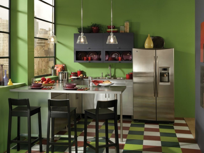 Wandfarbe Küche auswählen - 70 Ideen, wie Sie eine 