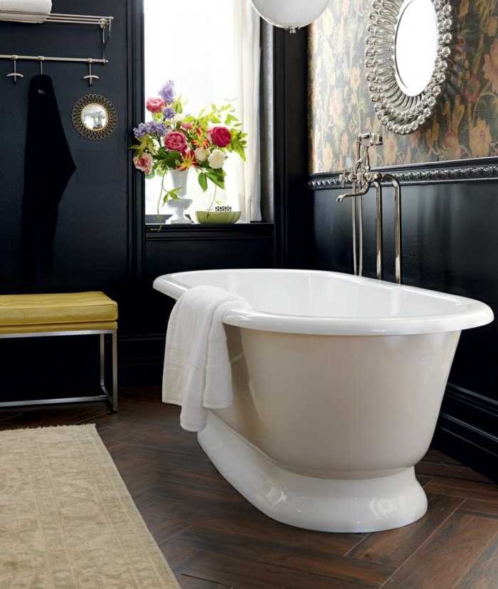 Wände streichen Ideen in dunklen Schattierungen