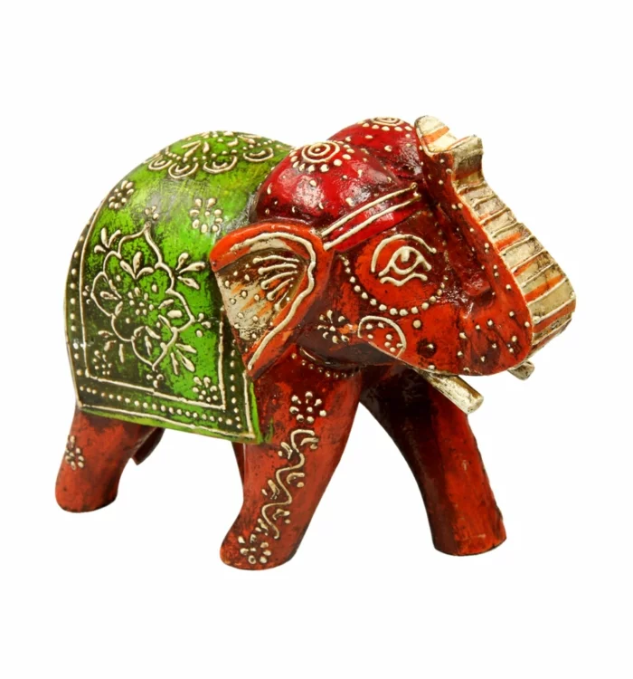 weihnachtsgeschenkideen fair trade kunstwerk elefant raga rot gepa