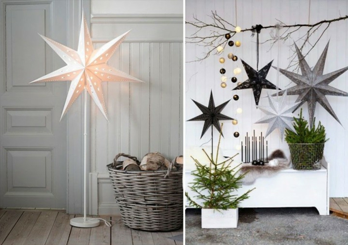 weihnachtsschmuck ideen skandinavischer stil sterne