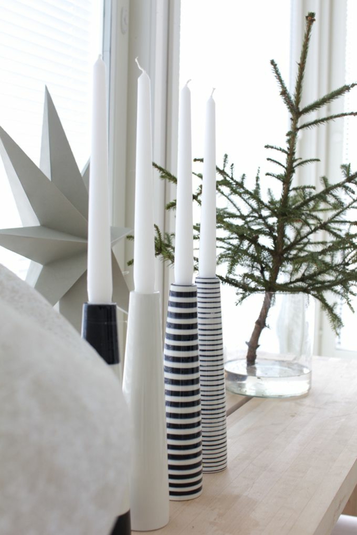 weihnachtsschmuck skandinavische dekoideen weihnachten kerzen sterne